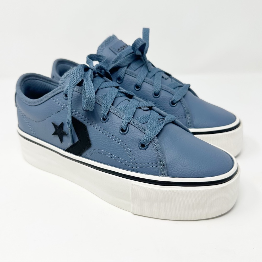 CONVERSE STAR REPLAY PLATFORM LAKESIDE BLUE SNEAKERS 6.5